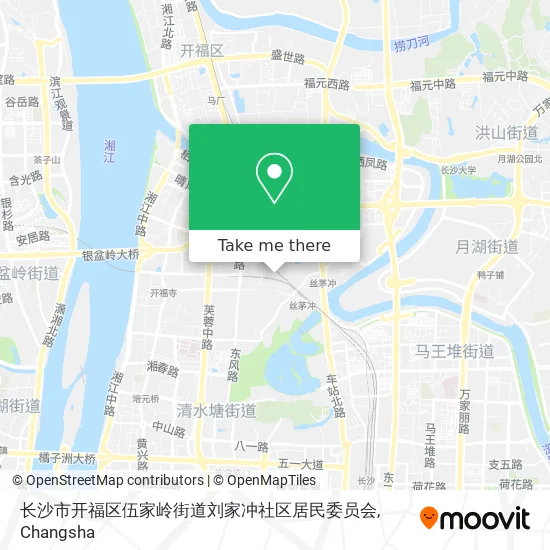 长沙市开福区伍家岭街道刘家冲社区居民委员会 map