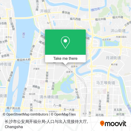 长沙市公安局开福分局-人口与出入境接待大厅 map