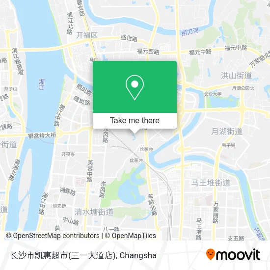 长沙市凯惠超市(三一大道店) map