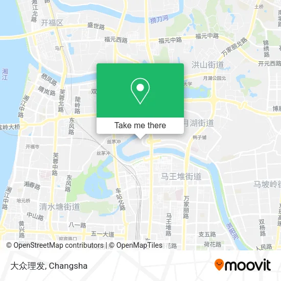 大众理发 map