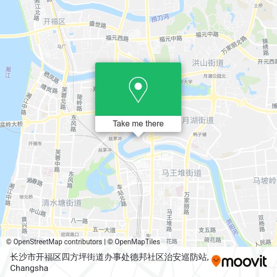 长沙市开福区四方坪街道办事处德邦社区治安巡防站 map