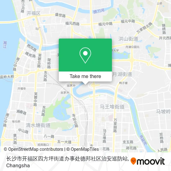长沙市开福区四方坪街道办事处德邦社区治安巡防站 map