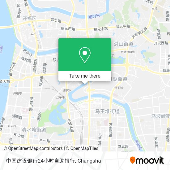 中国建设银行24小时自助银行 map