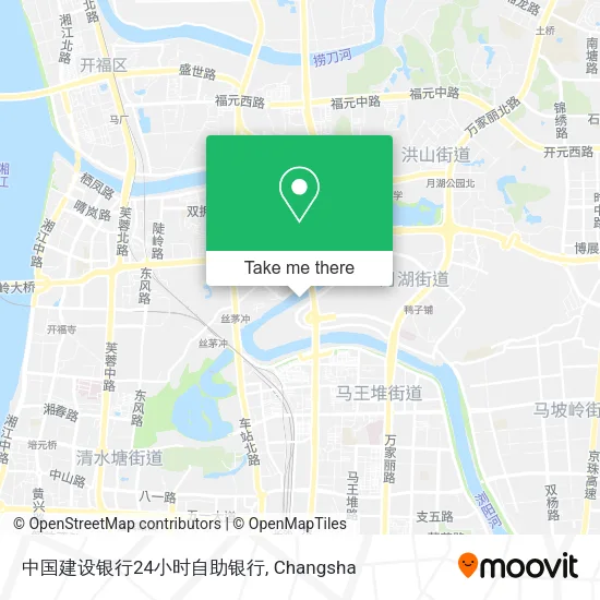 中国建设银行24小时自助银行 map