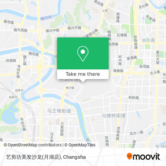 艺剪坊美发沙龙(月湖店) map