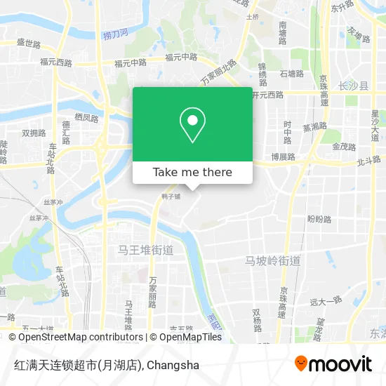 红满天连锁超市(月湖店) map