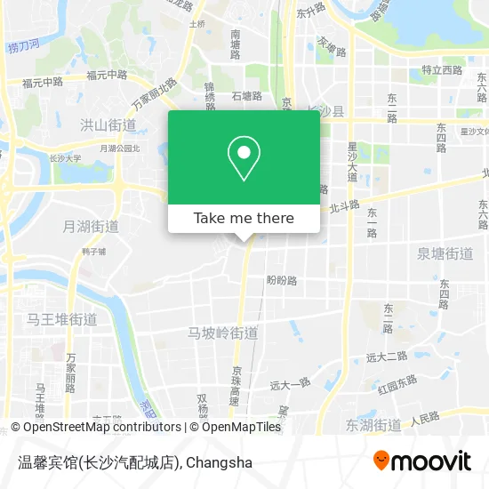 温馨宾馆(长沙汽配城店) map