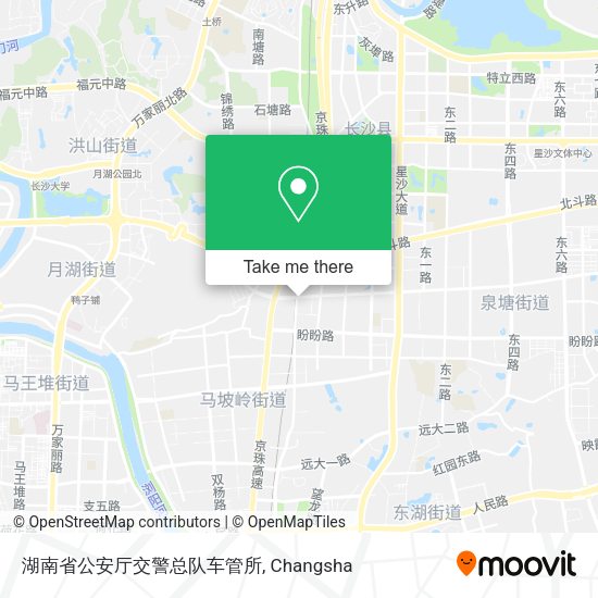 湖南省公安厅交警总队车管所 map