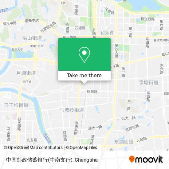中国邮政储蓄银行(中南支行) map