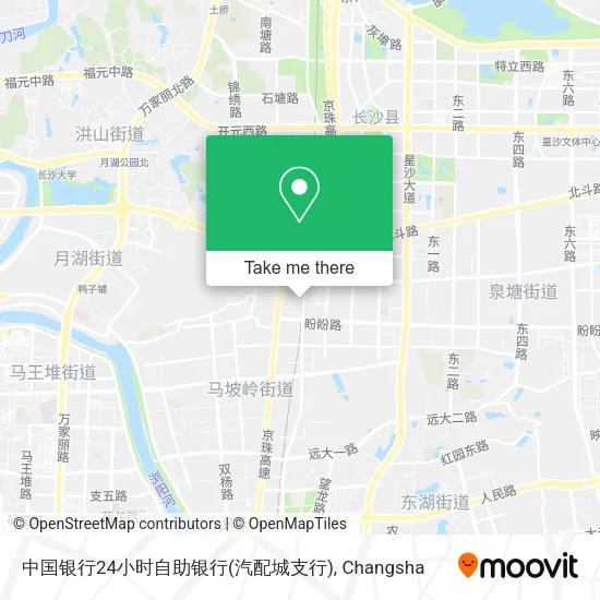 中国银行24小时自助银行(汽配城支行) map