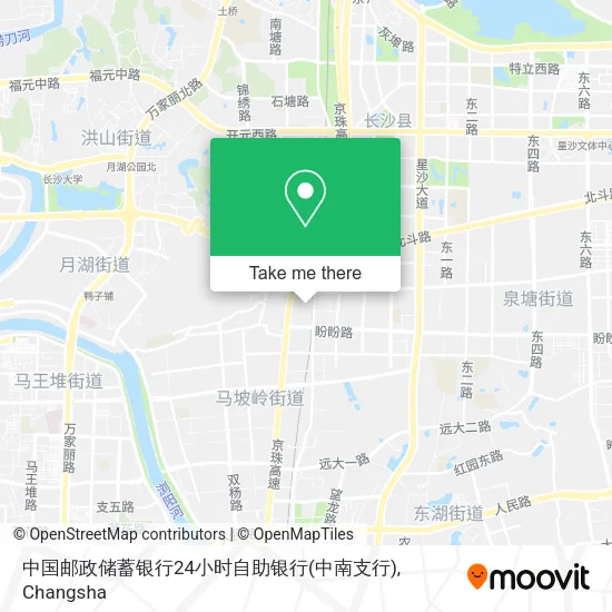 中国邮政储蓄银行24小时自助银行(中南支行) map