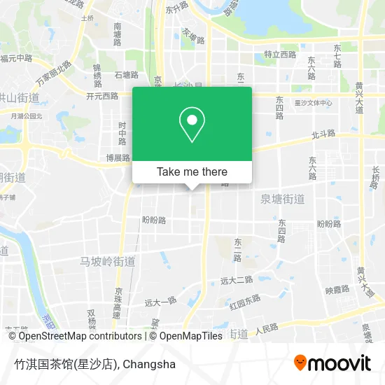 竹淇国茶馆(星沙店) map