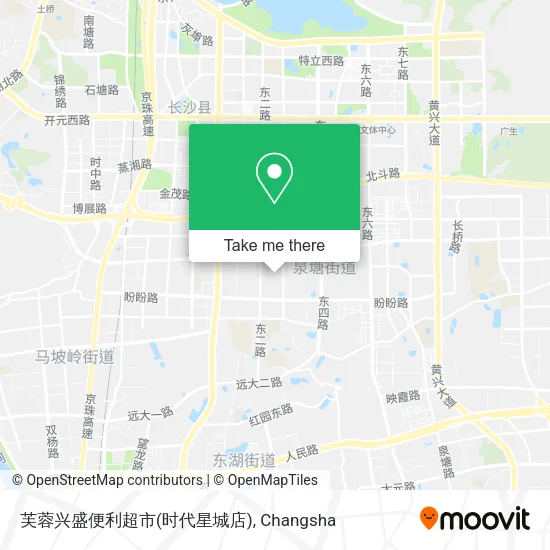 芙蓉兴盛便利超市(时代星城店) map