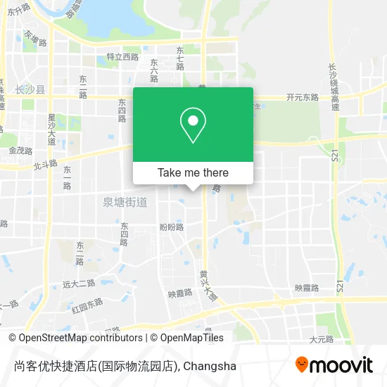 尚客优快捷酒店(国际物流园店) map