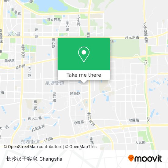 长沙汉子客房 map