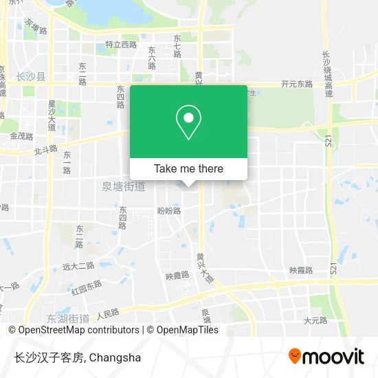 长沙汉子客房 map