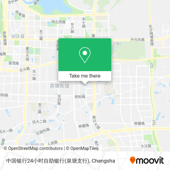 中国银行24小时自助银行(泉塘支行) map