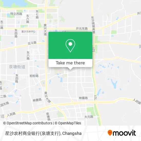 星沙农村商业银行(泉塘支行) map