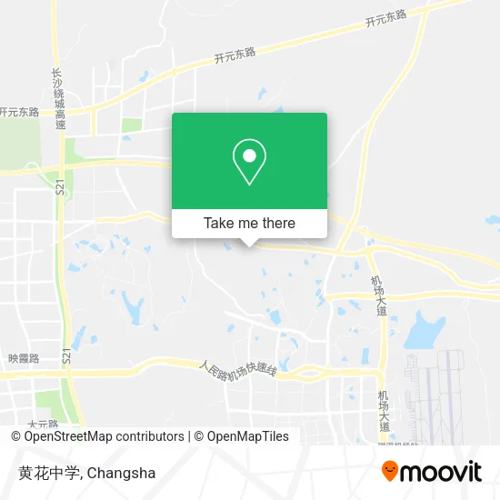 黄花中学 map