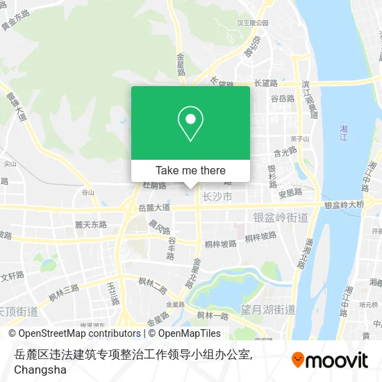 岳麓区违法建筑专项整治工作领导小组办公室 map