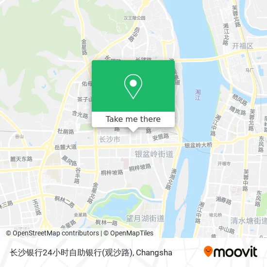 长沙银行24小时自助银行(观沙路) map