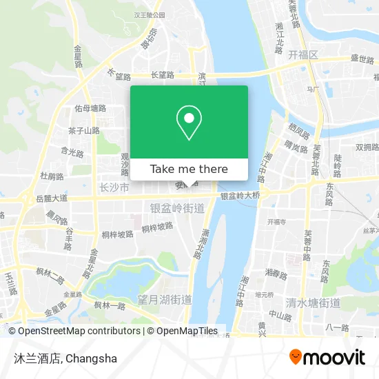 沐兰酒店 map