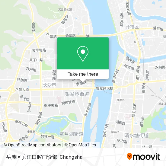 岳麓区滨江口腔门诊部 map