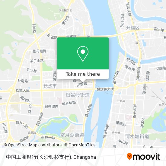 中国工商银行(长沙银杉支行) map
