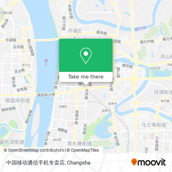 中国移动通信手机专卖店 map