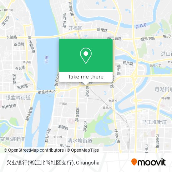 兴业银行(湘江北尚社区支行) map