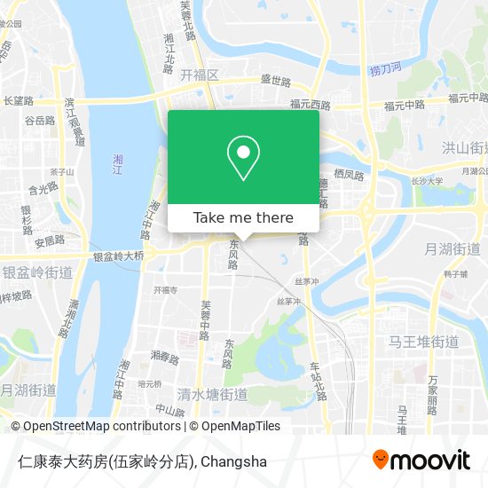 仁康泰大药房(伍家岭分店) map