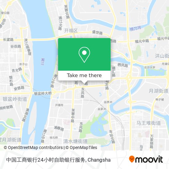 中国工商银行24小时自助银行服务 map
