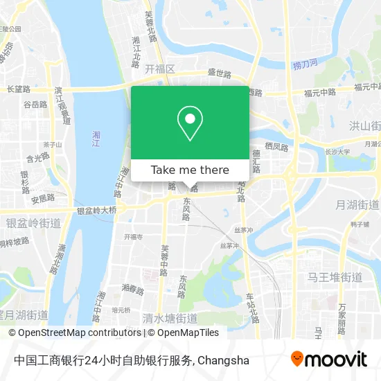 中国工商银行24小时自助银行服务 map