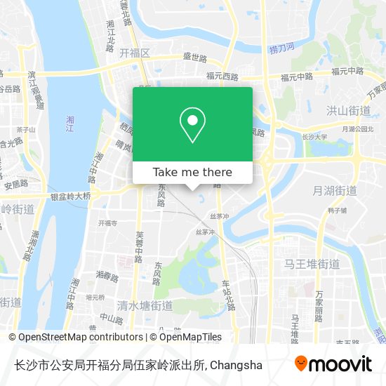 长沙市公安局开福分局伍家岭派出所 map