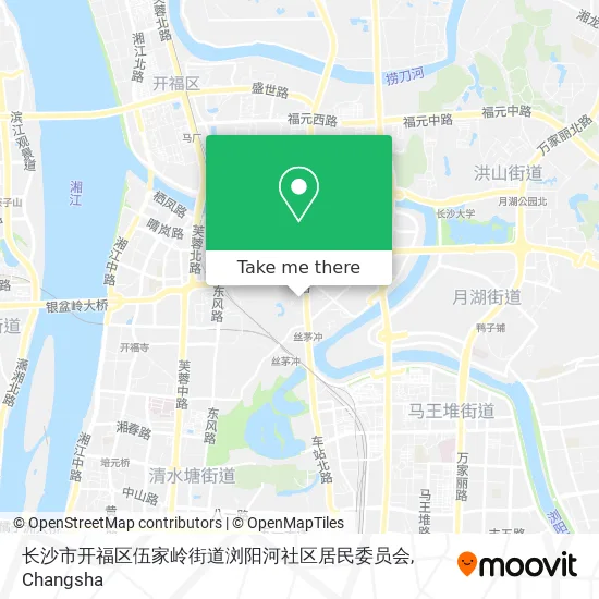 长沙市开福区伍家岭街道浏阳河社区居民委员会 map