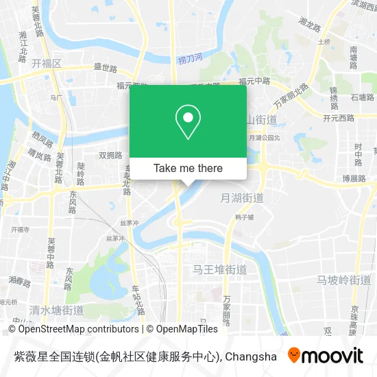 紫薇星全国连锁(金帆社区健康服务中心) map