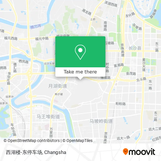 西湖楼-东停车场 map