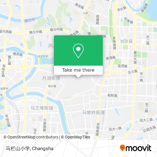 马栏山小学 map