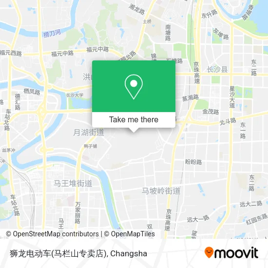 狮龙电动车(马栏山专卖店) map