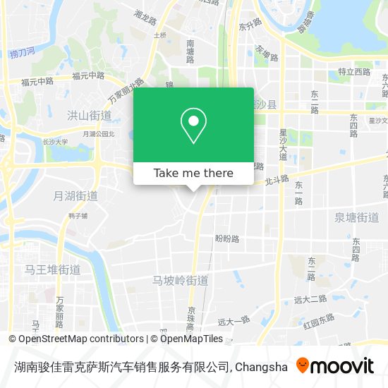 湖南骏佳雷克萨斯汽车销售服务有限公司 map