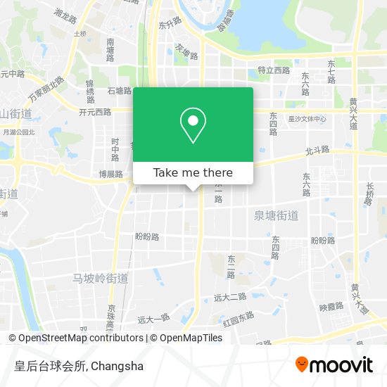 皇后台球会所 map