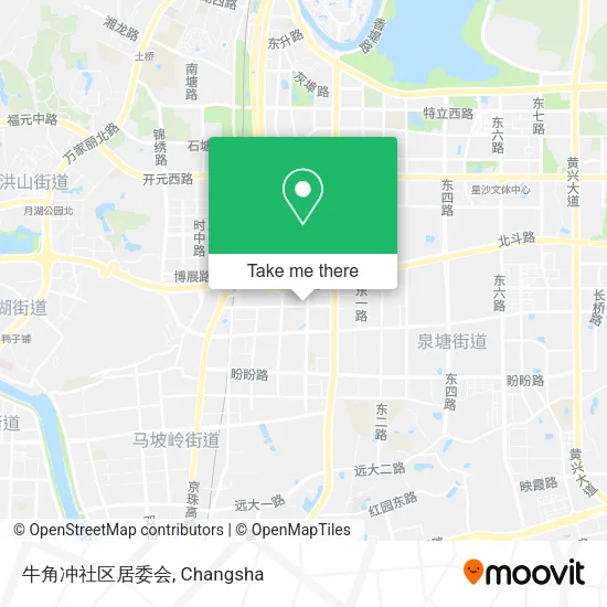 牛角冲社区居委会 map