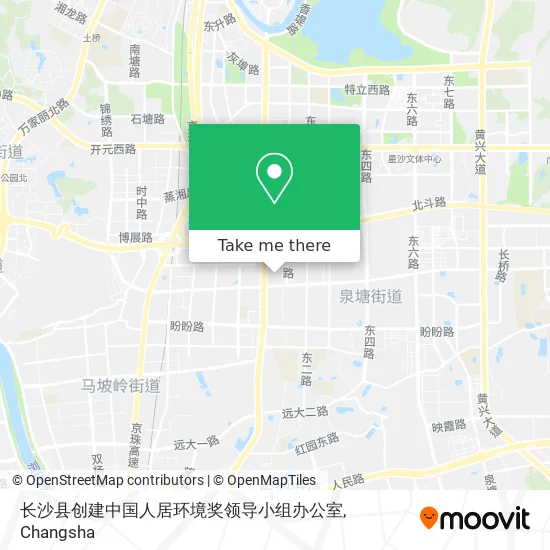 长沙县创建中国人居环境奖领导小组办公室 map