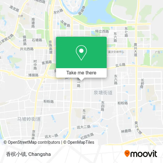 香槟小镇 map