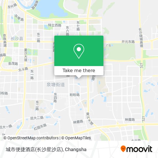 城市便捷酒店(长沙星沙店) map