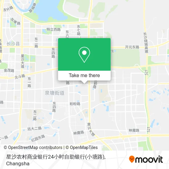 星沙农村商业银行24小时自助银行(小塘路) map
