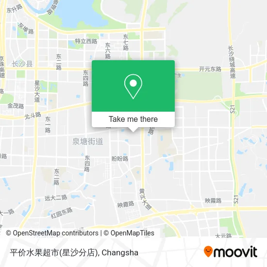 平价水果超市(星沙分店) map