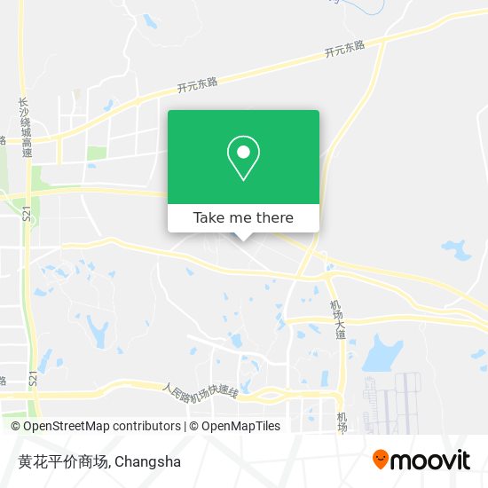 黄花平价商场 map
