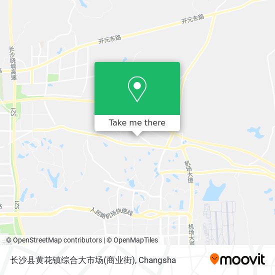 长沙县黄花镇综合大市场(商业街) map