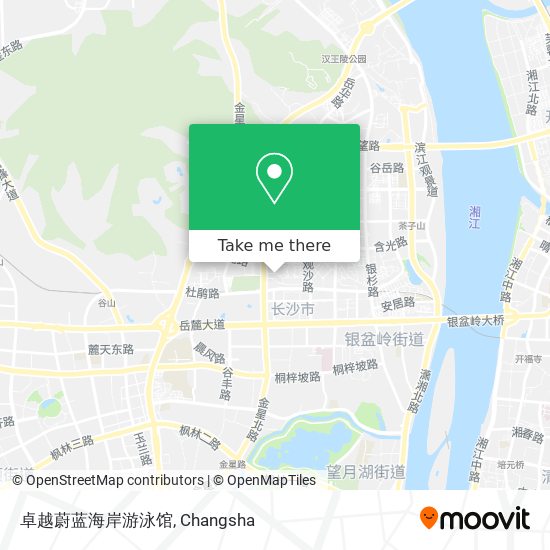 卓越蔚蓝海岸游泳馆 map
